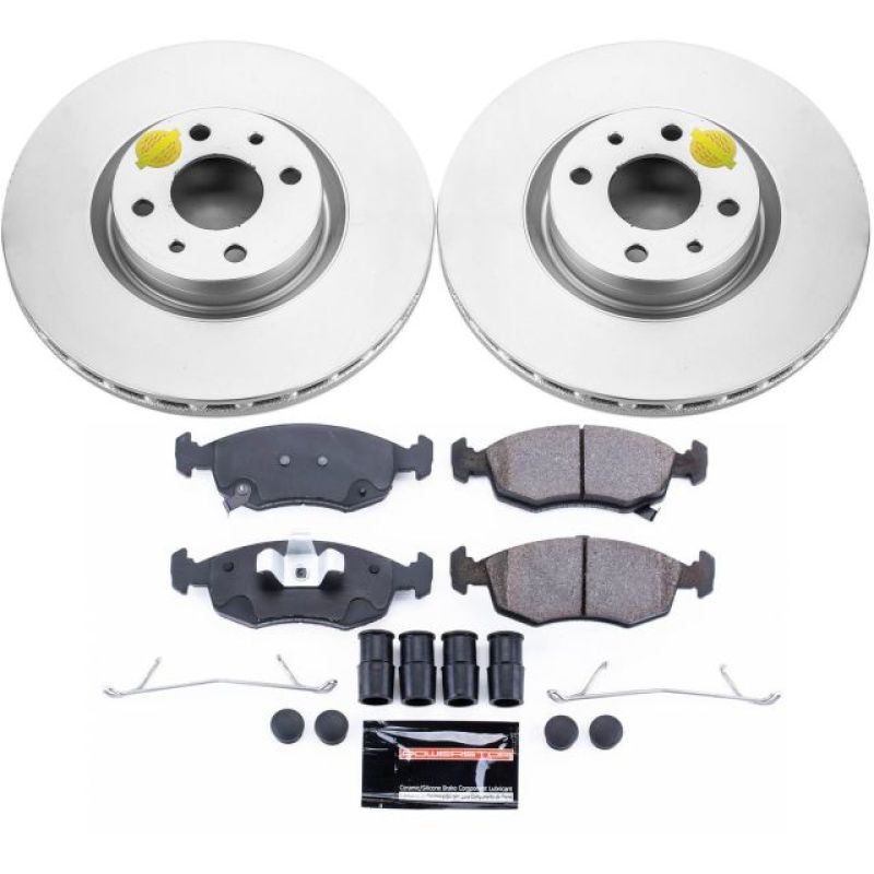 Power Stop 13-18 Fiat 500 Front Z23 Evolution Sport Coated Brake Kit Brake Kits - Performance D&S PowerStop