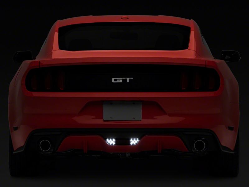 Raxiom 15-17 Ford Mustang Axial LED Reverse Light w/ Running Light Triple Flash Brake Light- Smoked Brake Lights Raxiom