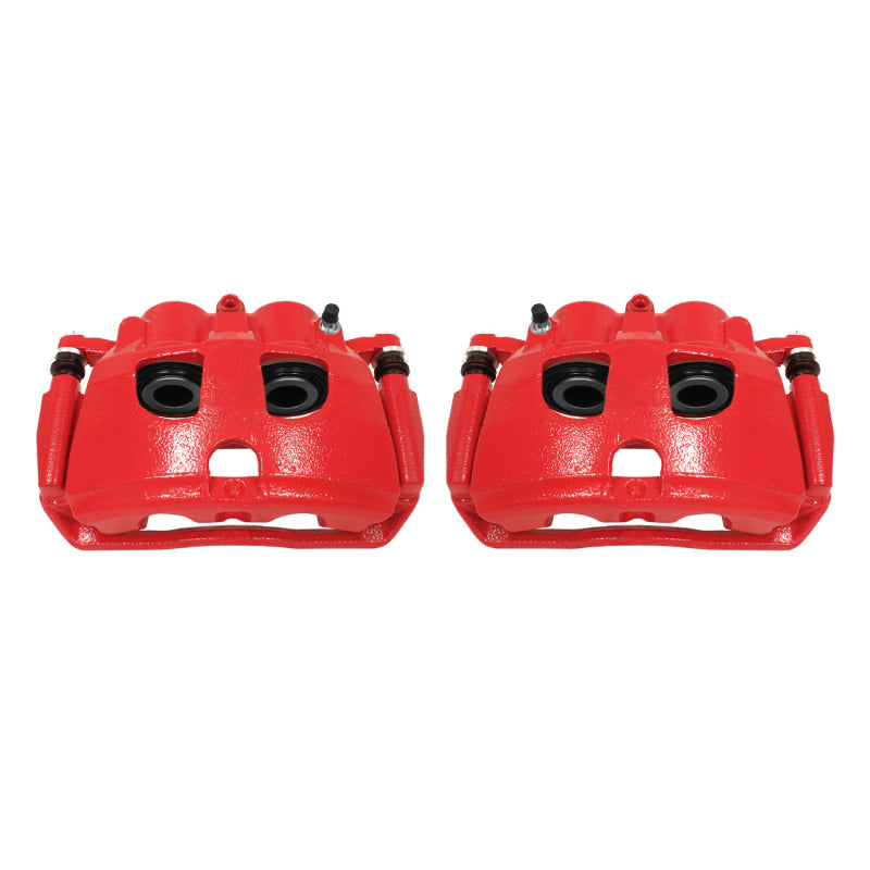Power Stop 09-10 Dodge Ram 2500 Rear Red Calipers w/Brackets - Pair Brake Calipers - Perf PowerStop