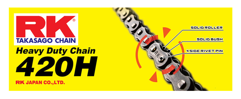 RK Chain 420H-120 - Natural Chains RK Chain