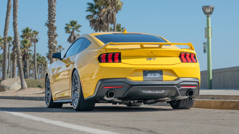 Borla 2024 Ford Mustang GT 5.0L V8 w/o Active Exhaust ATAK Cat-Back Exhaust System - Black Chrome Catback Borla