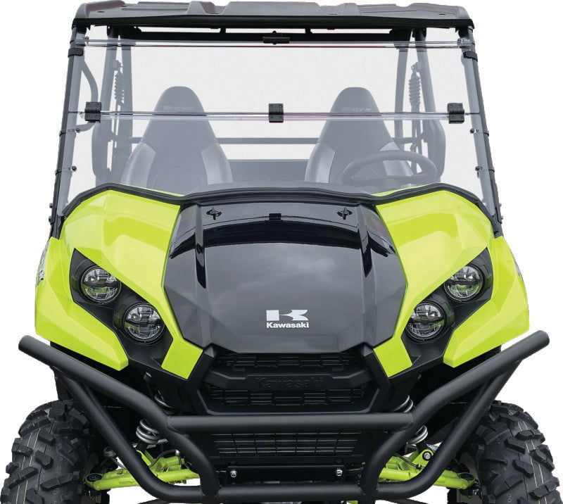 QuadBoss 16-22 Kawasaki KAF820 Mule Pro-DX Windbreak Folding Windshield Windshields QuadBoss
