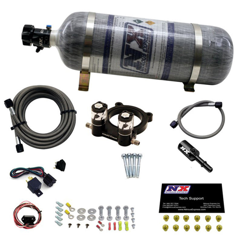 Nitrous Express Ford 2.3L Ecoboost Nitrous Plate Kit w/12lb Bottle Nitrous Systems Nitrous Express