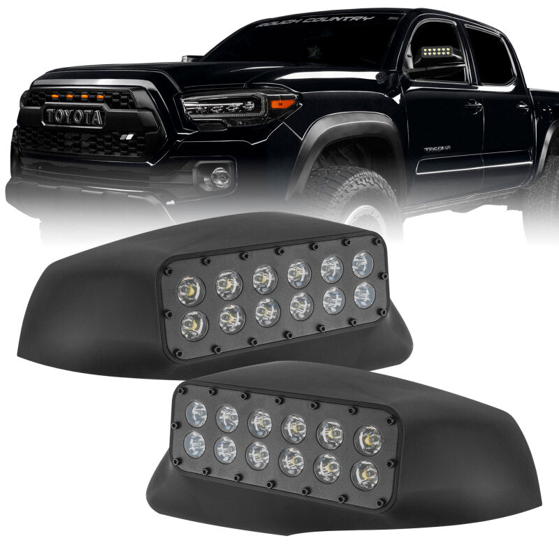 Oracle Lighting 16-23 Toyota Tacoma LED Off-Road Side Mirror Ditch Lights Light Mounts ORACLE Lighting