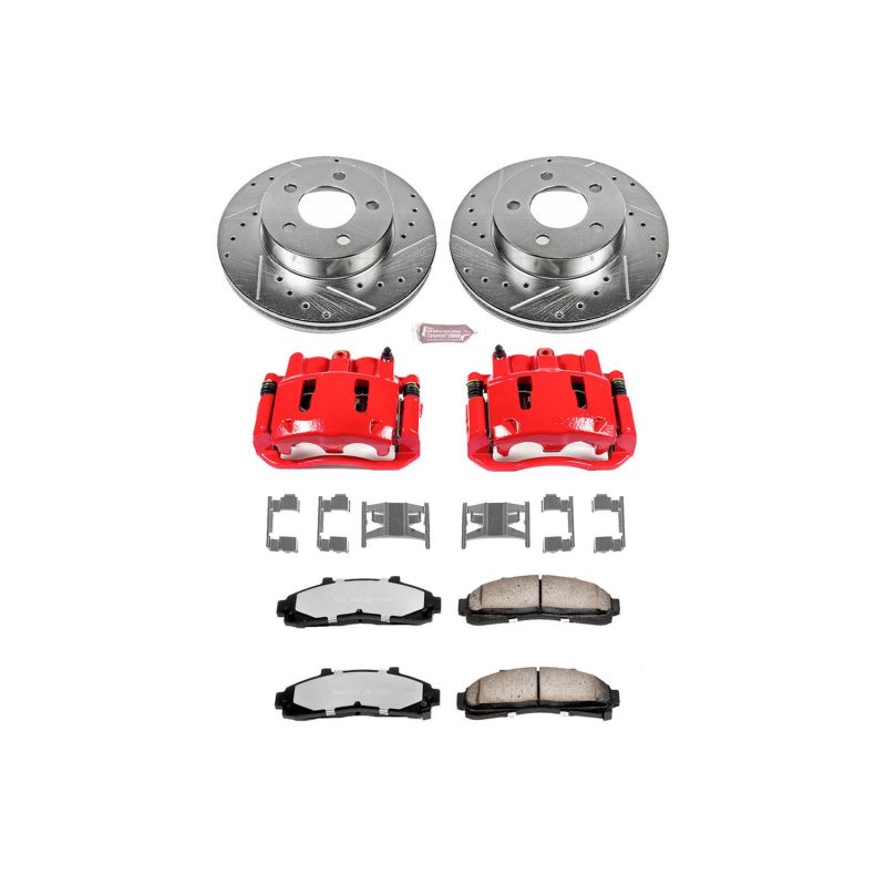 Power Stop 95-01 Ford Explorer Front Z36 Truck & Tow Brake Kit w/Calipers Brake Kits - Performance D&S PowerStop