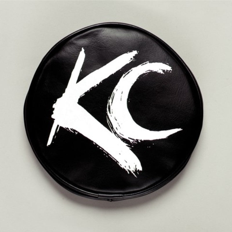KC HiLiTES 6in. Round Soft Cover (Pair) - Black w/Yellow KC Logo Light Covers and Guards KC HiLiTES