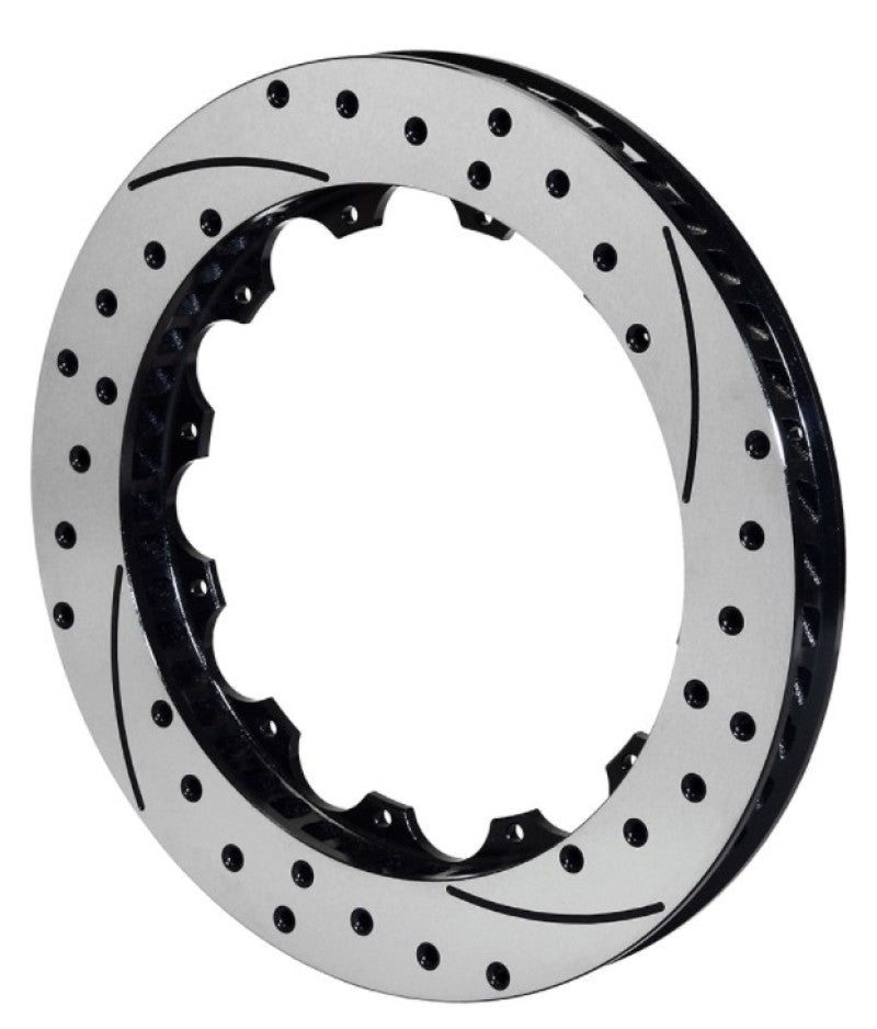 Wilwood Rotor-SRP48 SPC-37-LH-BLK-Drill 13.06 x 1.25 - 12 on 8.75in Brake Rotors - 2 Piece Wilwood