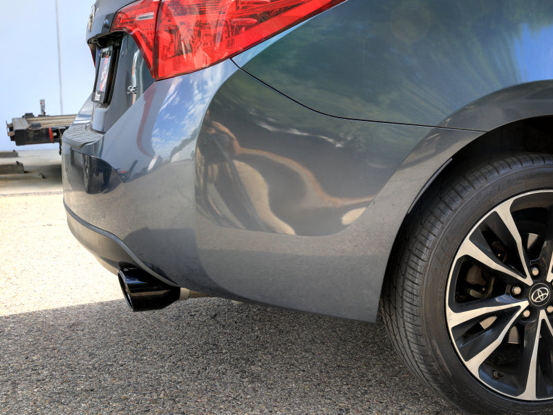 aFe 14-19 Toyota Corolla 1.8L Takeda 2.5in 304SS Axle-Back Exhaust w/ Black Tip Axle Back aFe