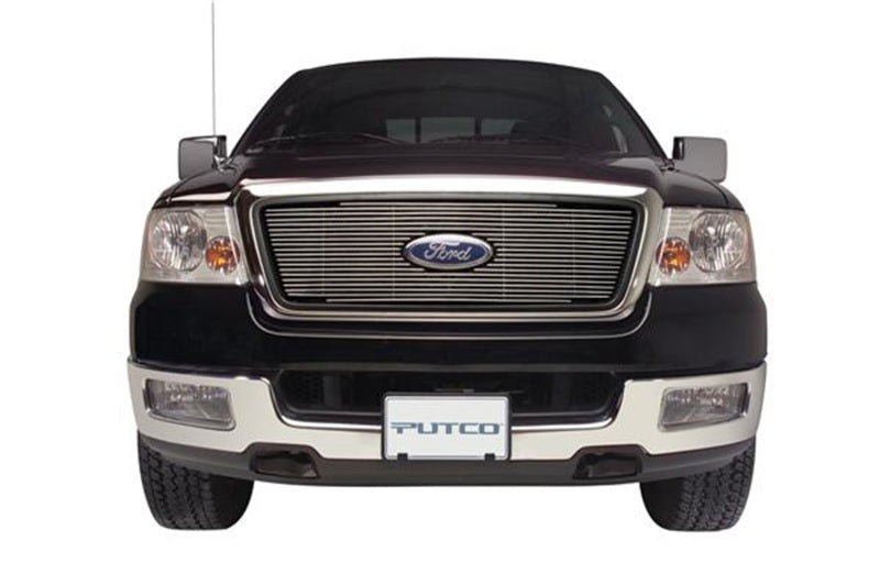 Putco 04-08 Ford F-150 Shadow Billet (Bar Grille) w/ Logo CutOut (6-pcs / Does not Cover Bumper) Grilles Putco