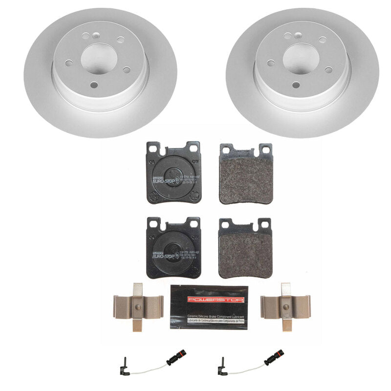 Power Stop 98-03 Mercedes-Benz E320 Rear Euro-Stop Brake Kit Brake Kits - OE PowerStop