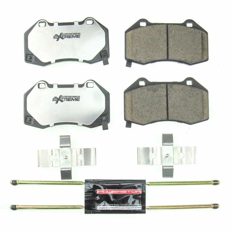 Power Stop 17-18 Fiat 124 Spider Front Z26 Extreme Street Brake Pads w/Hardware Brake Pads - Performance PowerStop