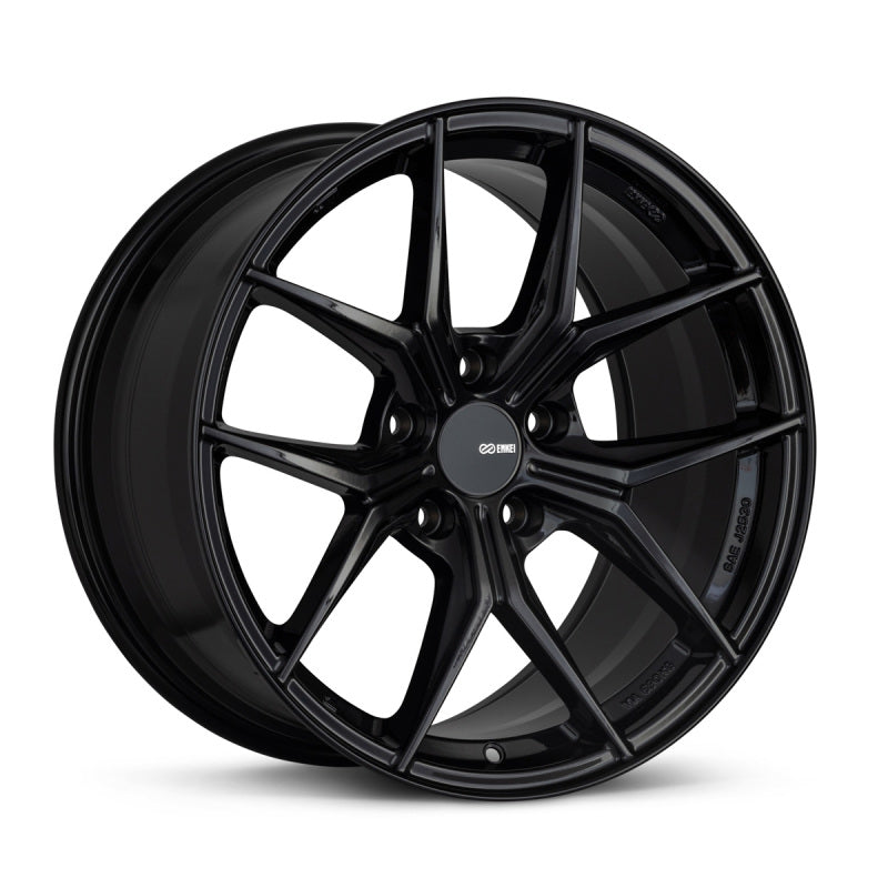 Enkei TSR-X 18x8.5 38mm Offset 5x114.3 BK 72.6mm Bore Gloss Black Wheels - Cast Enkei