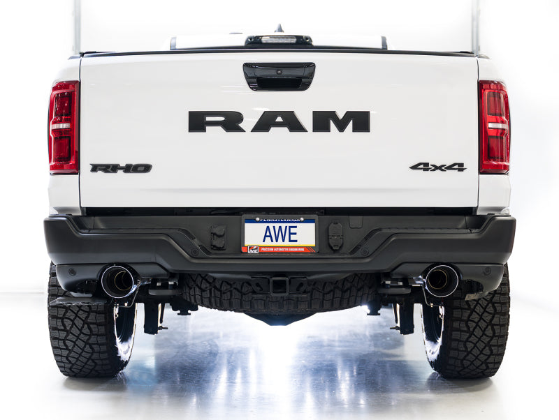 AWE Tuning 2025+ RAM 1500 RHO 3.0 I6 TT 0FG Dual Rear Exit Cat-Back Exhaust - Chrome Silver Tips Catback AWE Tuning