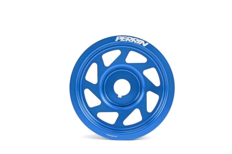 PERRIN 93-14 Subaru Impreza (Incl. 02-14 WRX) / 04-21 STI Lightened Crank Pulley - Blue Pulleys - Crank, Underdrive Perrin Performance
