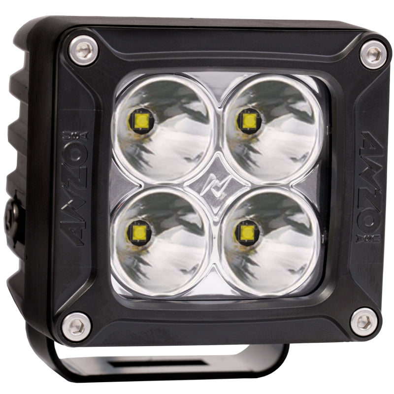 ANZO 3inx 3in High Power LED Off Road Spot Light w/ Harness Light Bars & Cubes ANZO