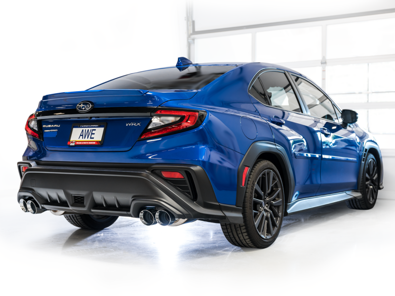 AWE Tuning 22-25 Subaru VB WRX Touring Edition Axle-Back Exhaust - Chrome Silver Tips Axle Back AWE Tuning