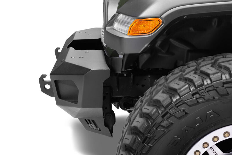Go Rhino 18-26 Jeep Wrangler JL/JLU (Excl. LED Fog Lights) Trailline Front Stubby Bumper - Tex. Blk Bumpers - Steel Go Rhino