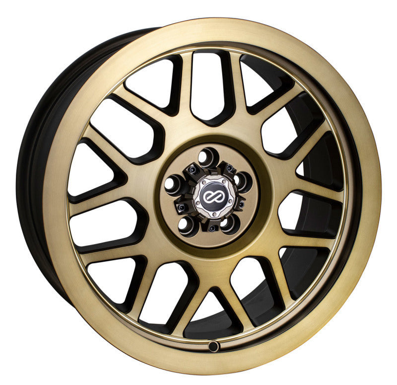 Enkei Matrix 17x9 6x139.7 10mm Offset 108mm Bore Brushed Gold Wheel Wheels - Cast Enkei