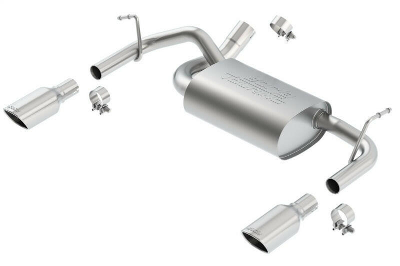 Borla 12-16 Jeep Wrangler 3.6L AT/MT 4WD Single Split Rr Exit Touring Exhaust (rear section only) Axle Back Borla