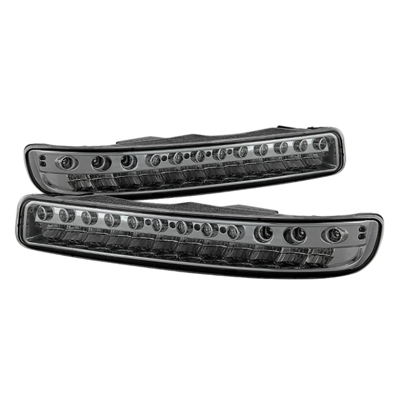 xTune GMC Sierra 99-06 Full LED Bumper Lights Smoke CBL-JH-GS99-LED-SM Sidemarkers & Indicators SPYDER
