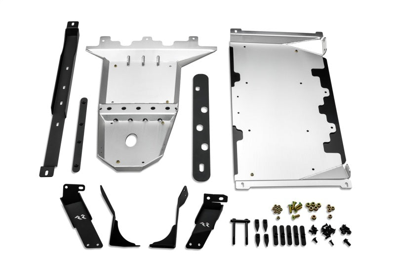 Rugged Ridge 18-23 Jeep Wrangler JLU 4dr Alum. Skid Plate for Engine/Trans - Tex. Blk Skid Plates Rugged Ridge