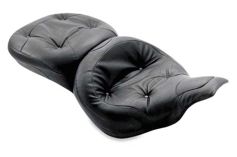 Mustang 97-07 Harley Electra Glide & Road Glide Wide Touring 1PC Seat Regal - Black One-Piece Motorcycle Seats Mustang Motorcycle