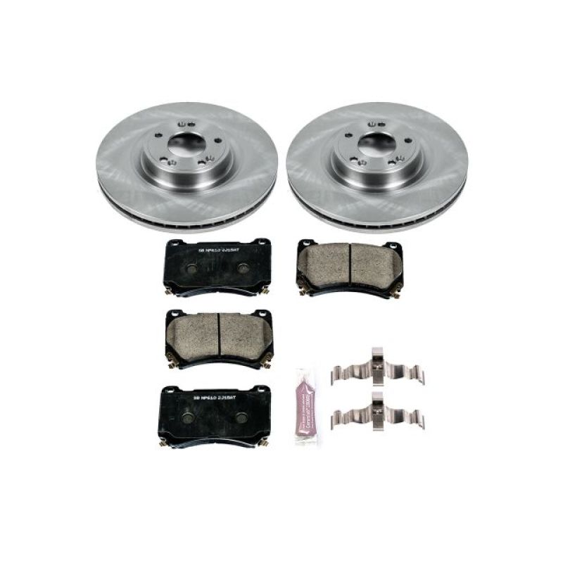 Power Stop 09-14 Hyundai Genesis Front Autospecialty Brake Kit Brake Kits - OE PowerStop