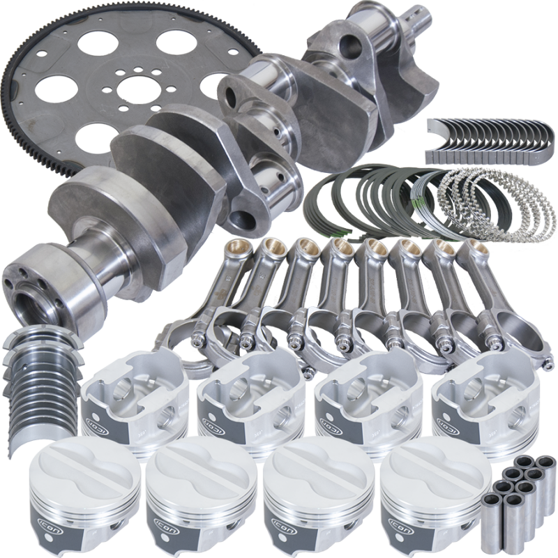Eagle Chevy 350 1Pc 3.750in Crank 5.700in I-Beam Rods -10cc 4.040in Pistons Balanced Assembly Rotating Assemblies Eagle