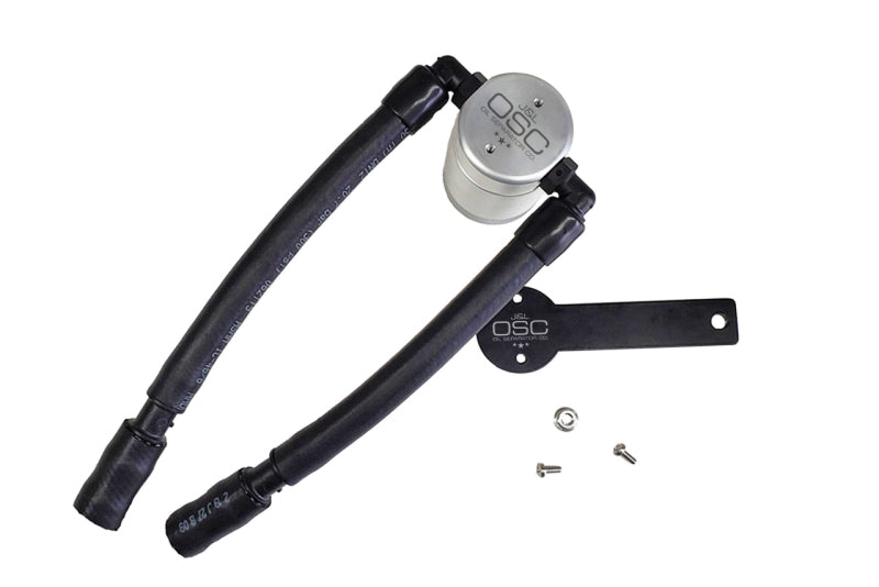 J&L 13-19 Ford Fusion 1.5L EcoBoost Oil Separator 3.0 Passenger Side - Clear Anodized Oil Separators J&L
