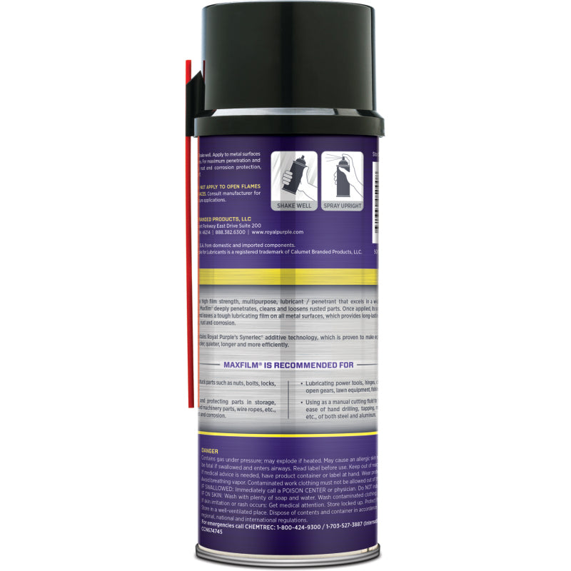 Royal Purple Maxfilm Synthetic Penetrating Lubricant - 11oz (Aerosol) Greases & Lubricants Royal Purple