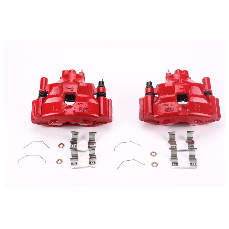 Power Stop 03-05 Mazda 6 Front Red Calipers w/Brackets - Pair Brake Calipers - Perf PowerStop