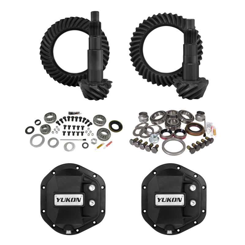 Yukon Gear Stage 2 Jeep JL/JT Re-Gear Kit w/Covers Dana 44 5.38 Ratio 28 Spline Final Drive Gears Yukon Gear & Axle