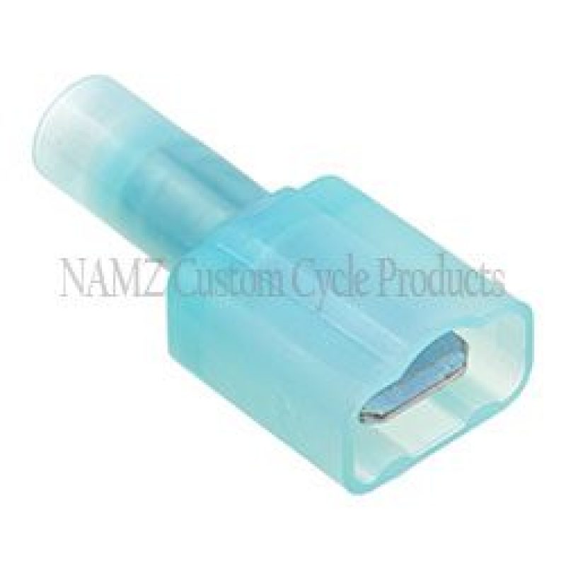 NAMZ Fully Insulated .25in. Male Quick Disconnect Terminals 16-14g (25 Pack) Wiring Connectors NAMZ