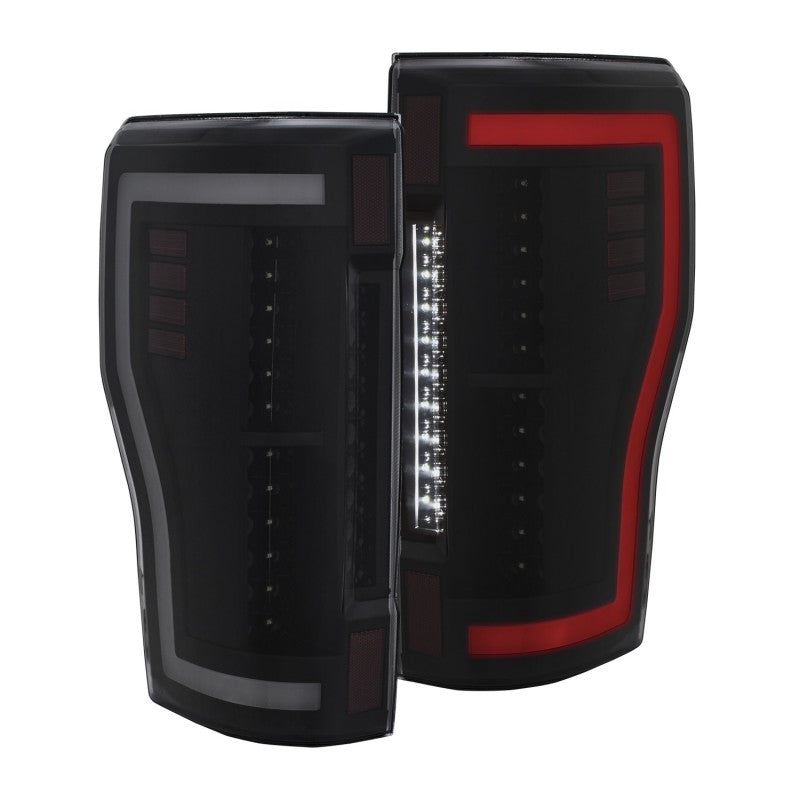 ANZO 2017+ Ford F-250 LED Taillights - Black/Smoke Tail Lights ANZO
