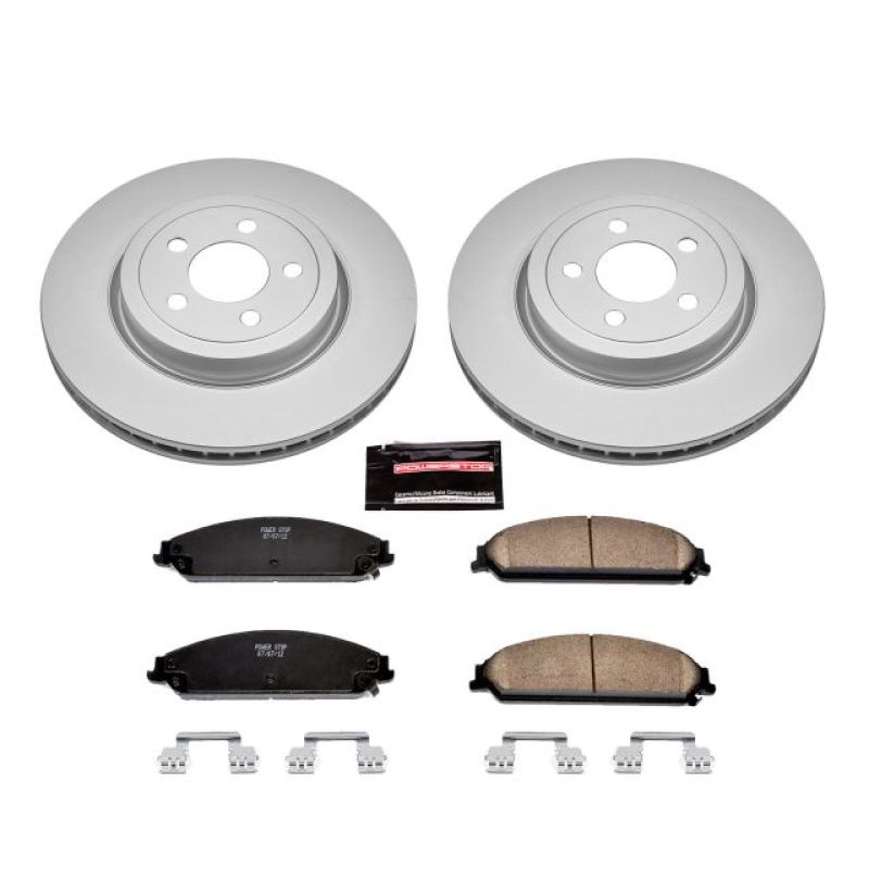 Power Stop 05-19 Chrysler 300 Front Z17 Evolution Geomet Coated Brake Kit Brake Kits - Performance Blank PowerStop