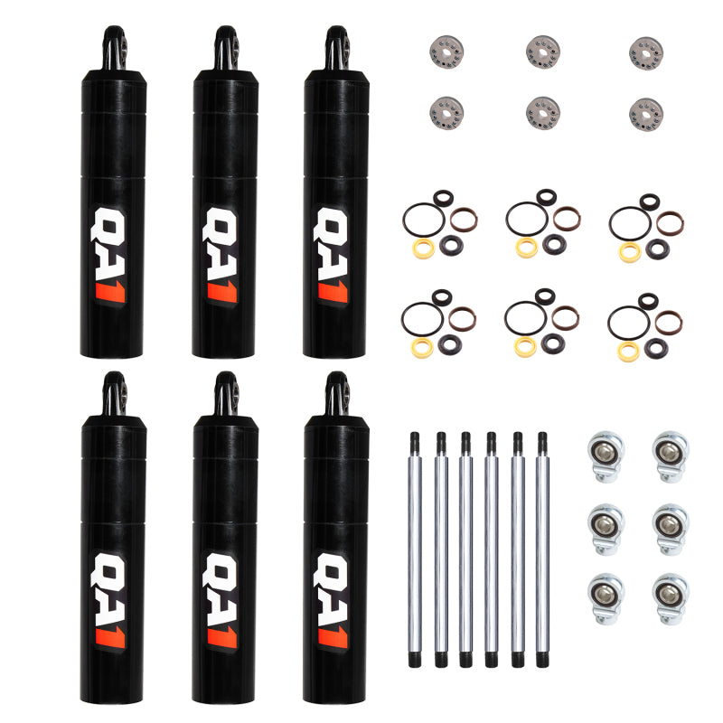QA1 12.00 Stud/T-Bar V-None Dry LD Piston Shock Large Steel 8.63 - 6 Pack Shocks and Struts QA1