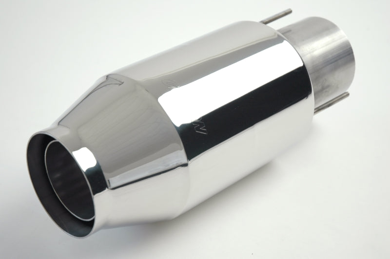 Gibson Marine Bullet Muffler (Pair) Transom Mount - 4in Inlet/11in Length - Stainless Muffler Gibson