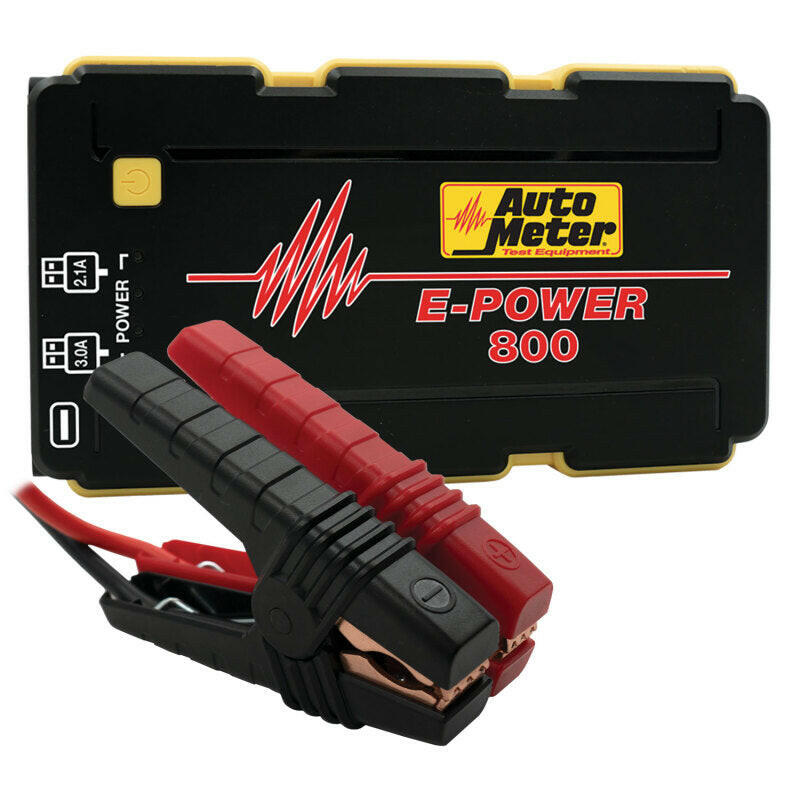 Autometer Jump Starter 12V Emergency Battery Pack 800A Peak/2220 MAH Battery Chargers AutoMeter
