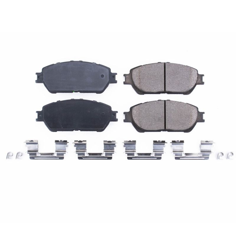 Power Stop 05-15 Toyota Tacoma Front Z17 Evolution Ceramic Brake Pads w/Hardware Brake Pads - OE PowerStop