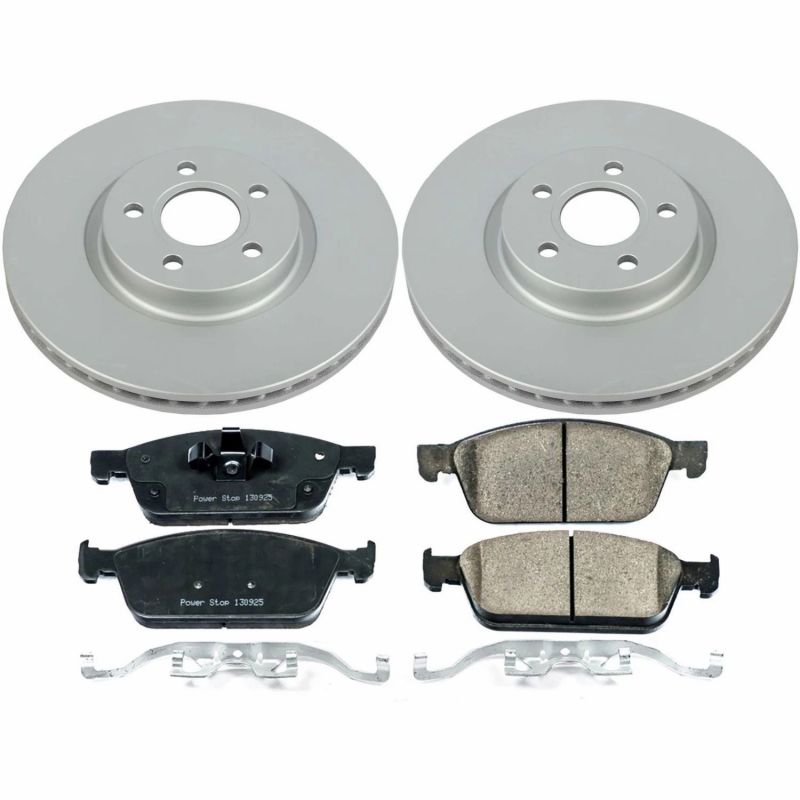 Power Stop 18-19 Ford Transit Connect Front Z17 Evolution Geomet Coated Brake Kit Brake Kits - Performance Blank PowerStop