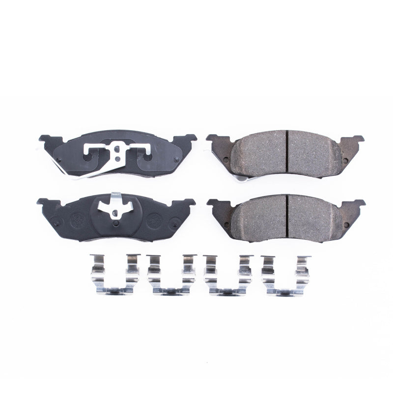 Power Stop 91-98 Dodge Dakota Front Z17 Evolution Ceramic Brake Pads w/Hardware Brake Pads - OE PowerStop