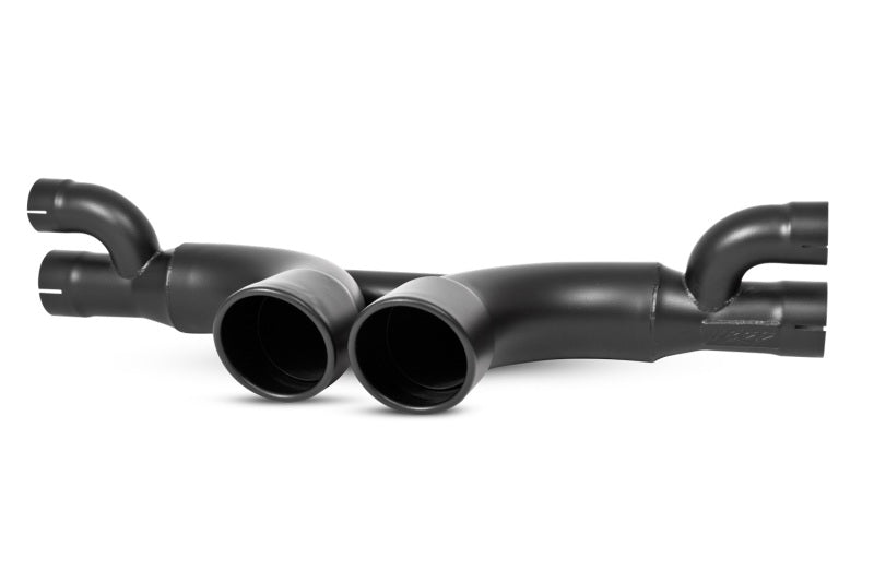 MBRP 14-19 Porsche GT3/GT3RS 3in Center Muffler Bypass 4in Tips - Black Coated Catback MBRP
