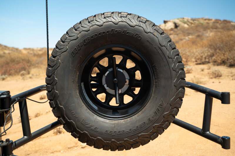 DV8 07-18 Jeep Wrangler JK Body Mounted Tire Carrier Chase Racks DV8 Offroad
