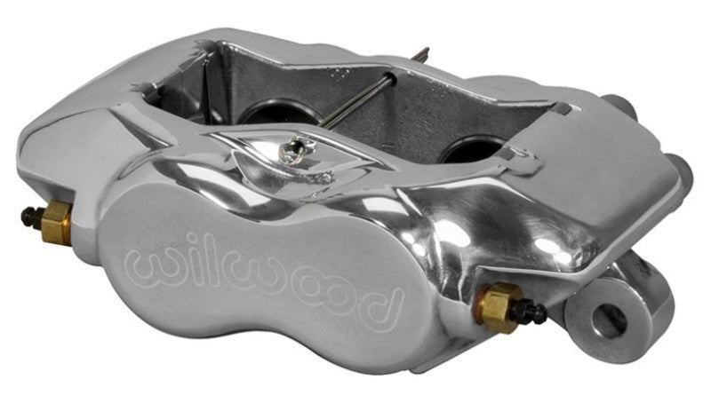 Wilwood Caliper-Forged Dynalite Polished 1.62in Pistons .38in Disc Brake Calipers - Perf Wilwood