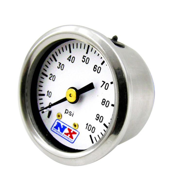 Nitrous Express Fuel Pressure Gauge (0-100 PSI) Gauges Nitrous Express