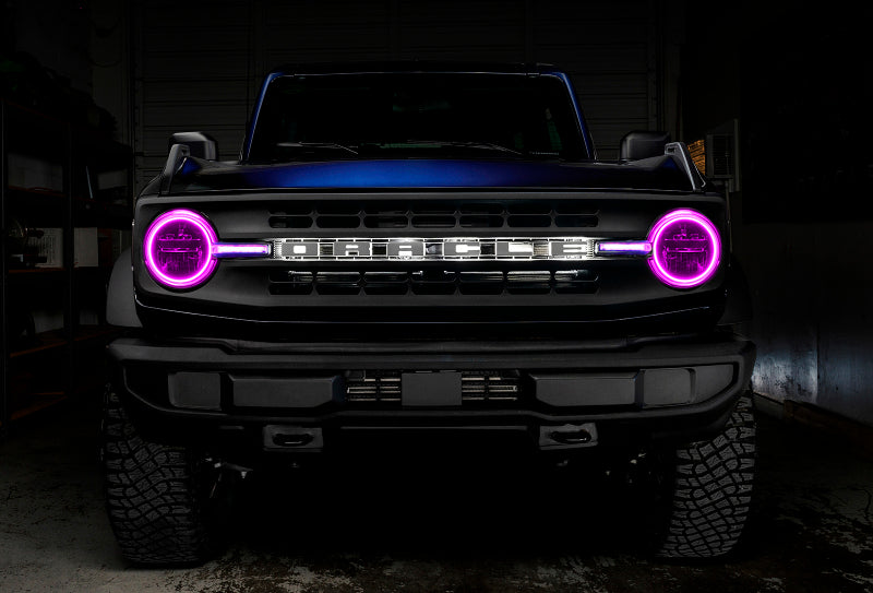 Oracle 2122 Ford Bronco Headlight Halo Kit w/DRL Bar Base Headlights w/Simple Control Headlights ORACLE Lighting