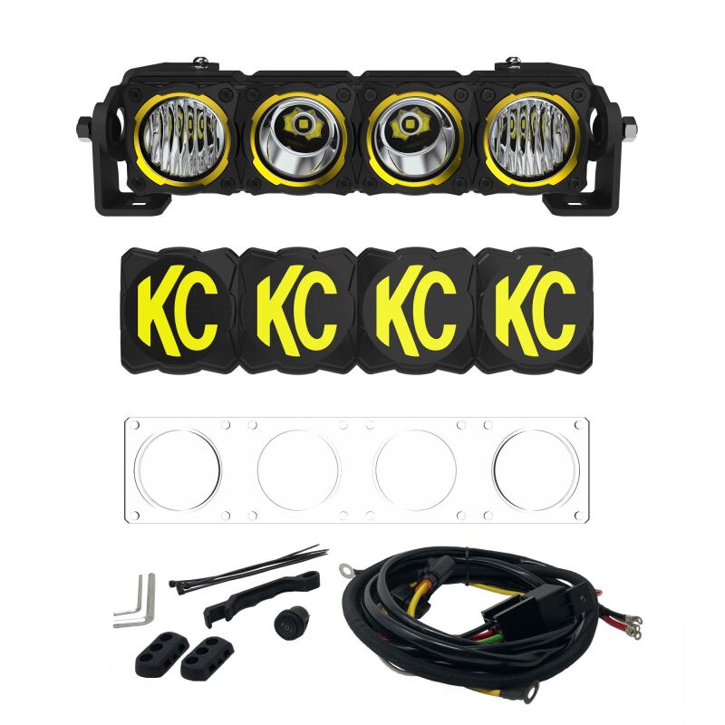 KC HiLiTES FLEX ERA LED 10in. Light Bar - Master Kit Light Bars & Cubes KC HiLiTES