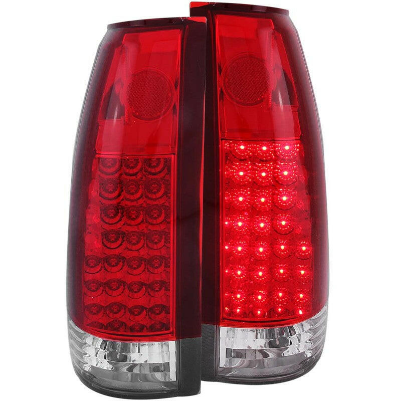 ANZO 1999-2000 Cadillac Escalade LED Taillights Red Clear G2 Tail Lights ANZO