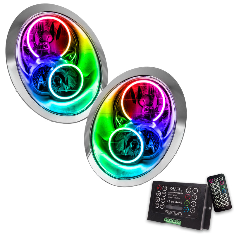 Oracle 05-08 Mini Cooper/S SMD HL - ColorSHIFT w/ 2.0 Controller Headlights ORACLE Lighting