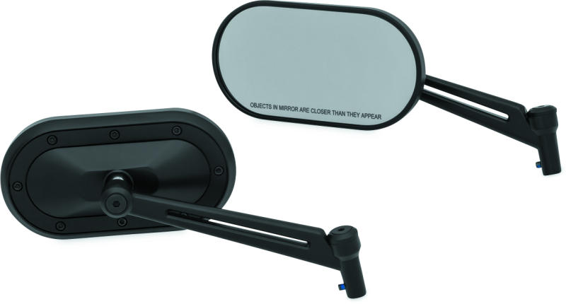 Kuryakyn Heavy Industry Mirrors Black Rear View Mirrors Kuryakyn
